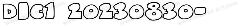Dic1 20230830字体转换